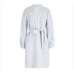 J. Crew Mercantile Textured stripe shirt-dress White Blue Stripe Size S L2370